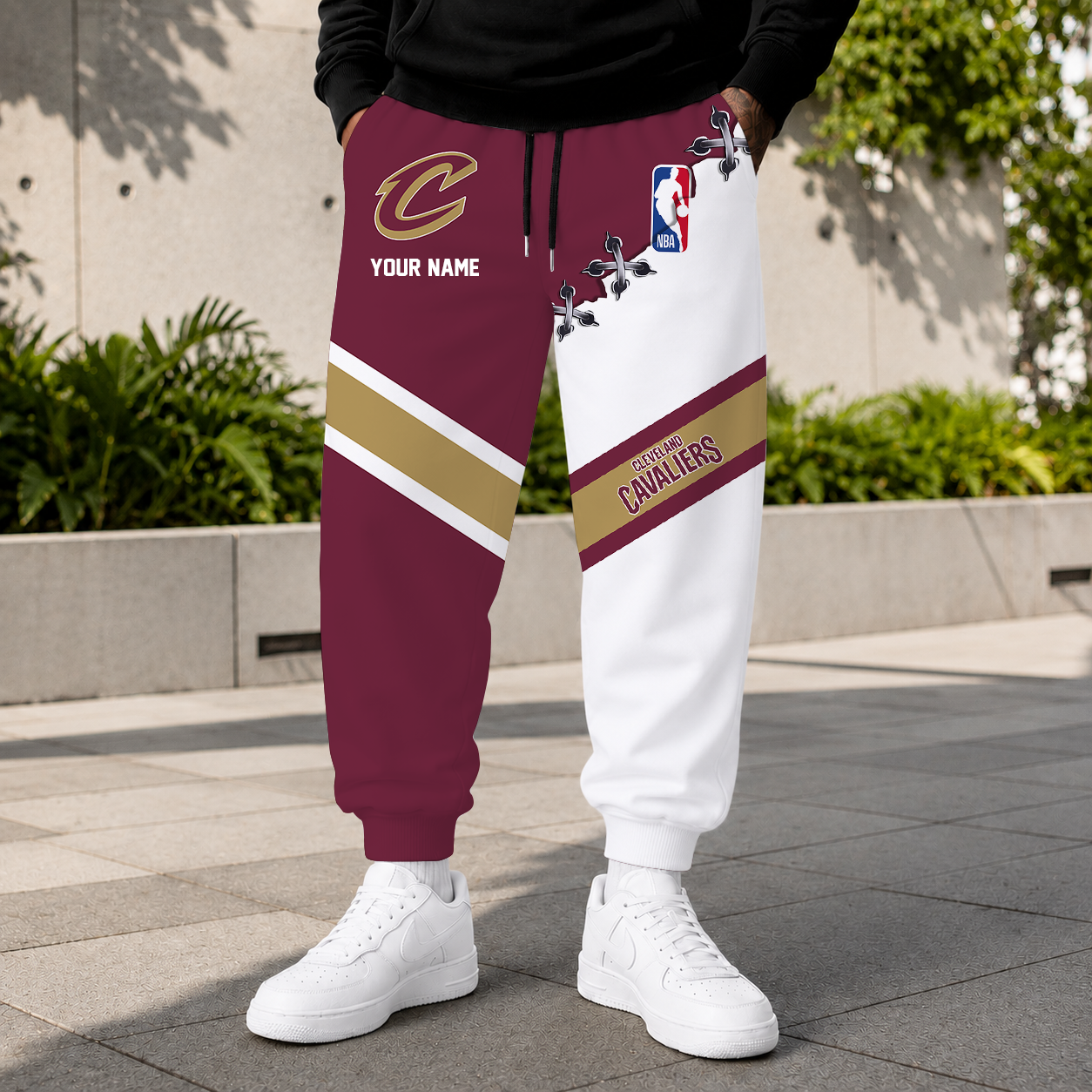 FINAL SALE - NEW CUSTOMIZED NBA02 CCA CLEVELAND CAVALIERS SWEATPANTS