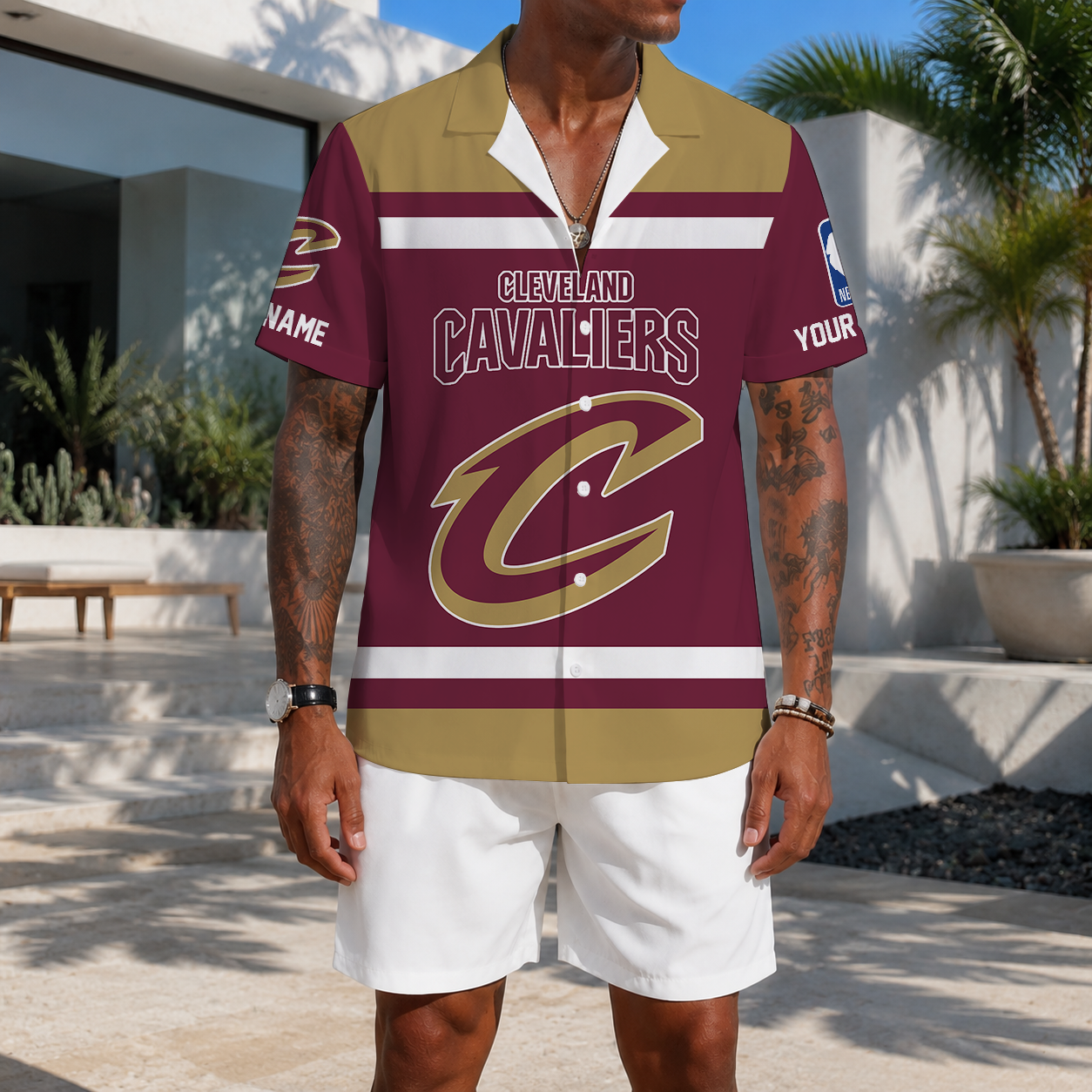 LIMITED EDITION - NEW CUSTOMIZED NBA02 CCA CLEVELAND CAVALIERS UNISEX HAWAIIAN SHIRT