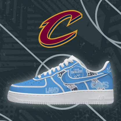 FINAL SALE - NEW CUSTOMIZED NBA02 CCA CLEVELAND CAVALIERS AF1 SHOES