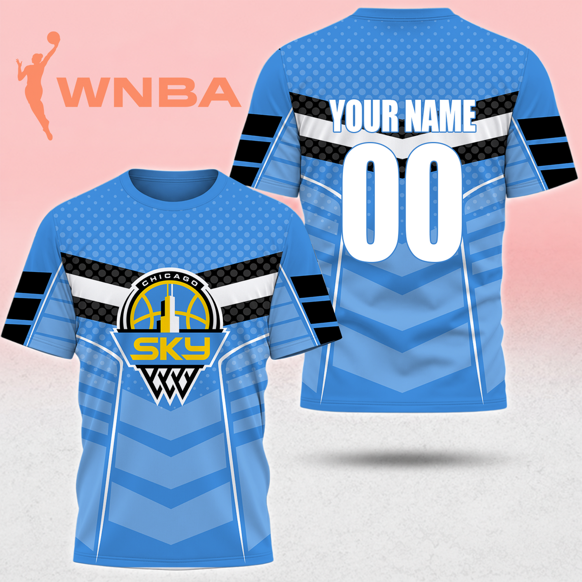 SPECIAL EDITION - NEW CUSTOMIZED WNBA02 CCS CHICAGO SKY T-SHIRT, POLO SHIRT, ZIP POLO SHIRT, SWEATSHIRT, HOODIE & ZIP HOODIE