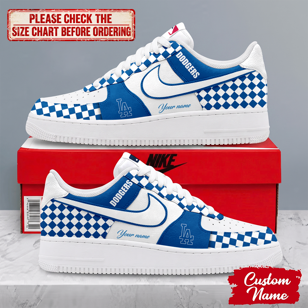 LIMITED EDITION - NEW CUSTOMIZED MLB02 LAD LOS ANGELES DODGERS AF1 SHOES