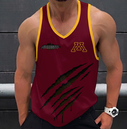 EXCLUSIVE EDITION - NEW CUSTOMIZED NCAA MFF02 MGG MINNESOTA GOLDEN GOPHERS UNISEX TANK TOP