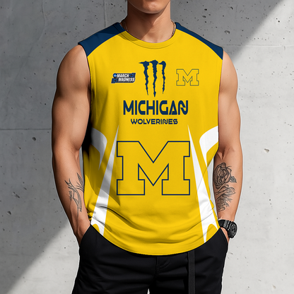 ACTIVE OFFER - NEW CUSTOMIZED | NCAA MAM02 MIW MI WOLVERINES MEN'S GYM SHIRT