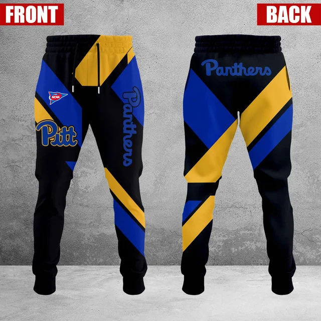 SPECIAL EDITION - NEW CUSTOMIZED NCAA FBS02 PIP PITTSBURGH PANTHERS SWEATPANTS