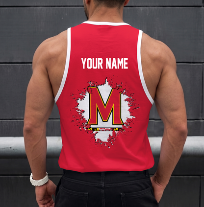 SPECIAL EDITION - NEW CUSTOMIZED NCAA CFH02 MLT MARYLAND TERRAPINS UNISEX TANK TOP