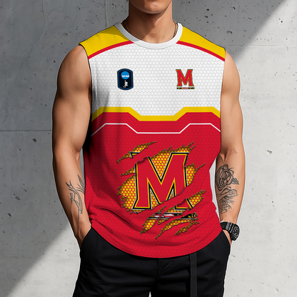 LIMITED EDITION - NEW CUSTOMIZED NCAA CFH02 MLT MARYLAND TERRAPINS MEN'S GYM SHIRT