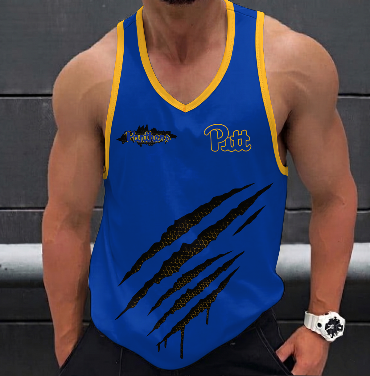 SPECIAL EDITION - NEW CUSTOMIZED NCAA FBS02 PIP PITTSBURGH PANTHERS UNISEX TANK TOP