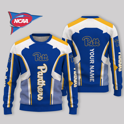 LIMITED EDITION - NEW CUSTOMIZED NCAA FBS02 PIP PITTSBURGH PANTHERS UGLY SWEATER