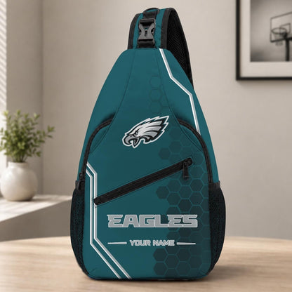 ELITE EDITION - NEW CUSTOMIZED NFL02 PPE PHILADELPHIA EAGLES SLING BAG