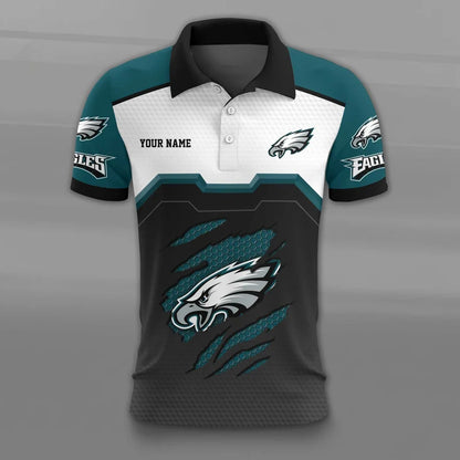 VIRAL EDITION - NEW CUSTOMIZED NFL02 PPE PHILADELPHIA EAGLES T-SHIRT, POLO SHIRT, ZIP POLO SHIRT, SWEATSHIRT, HOODIE & ZIP HOODIE