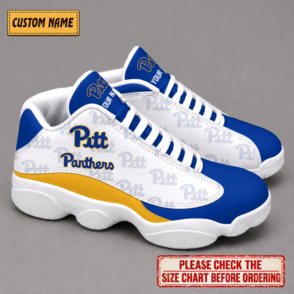 LIMITED EDITION - NEW CUSTOMIZED NCAA FBS02 PIP PITTSBURGH PANTHERS AIR JORDAN 13 LOW TOP SNEAKER