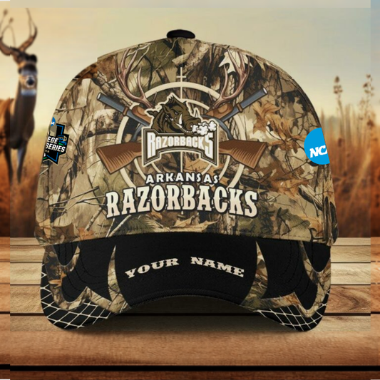 LIMITED EDITION - NEW CUSTOMIZED CWS NCAA03 AKR AK RAZORBACKS CLASSIC CAP