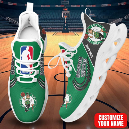 FINAL SALE - NEW CUSTOMIZED NBA03 BCE BOSTON CELTICS PREMIUM CLUNKY SNEAKERS