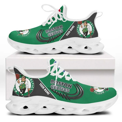 FINAL SALE - NEW CUSTOMIZED NBA03 BCE BOSTON CELTICS PREMIUM CLUNKY SNEAKERS