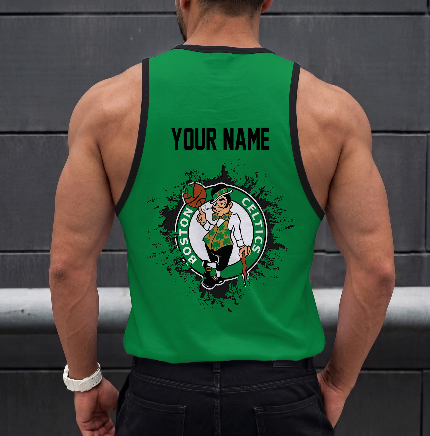 FINAL SALE - NEW CUSTOMIZED NBA03 BCE BOSTON CELTICS UNISEX TANK TOP