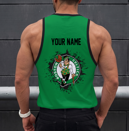 FINAL SALE - NEW CUSTOMIZED NBA03 BCE BOSTON CELTICS UNISEX TANK TOP