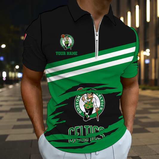 FINAL SALE - NEW CUSTOMIZED NBA03 BCE BOSTON CELTICS T-SHIRT, POLO SHIRT, ZIP POLO SHIRT, SWEATSHIRT, HOODIE & ZIP HOODIE