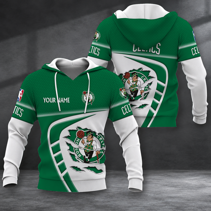FINAL SALE - NEW CUSTOMIZED NBA03 BCE BOSTON CELTICS T-SHIRT, POLO SHIRT, ZIP POLO SHIRT, SWEATSHIRT, HOODIE & ZIP HOODIE