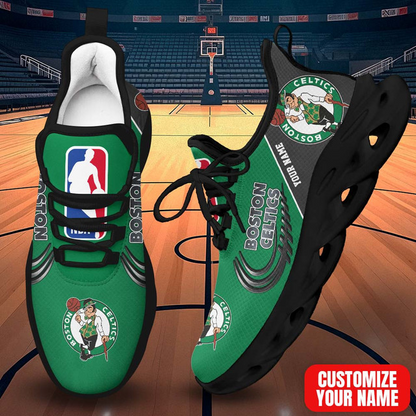 FINAL SALE - NEW CUSTOMIZED NBA03 BCE BOSTON CELTICS PREMIUM CLUNKY SNEAKERS