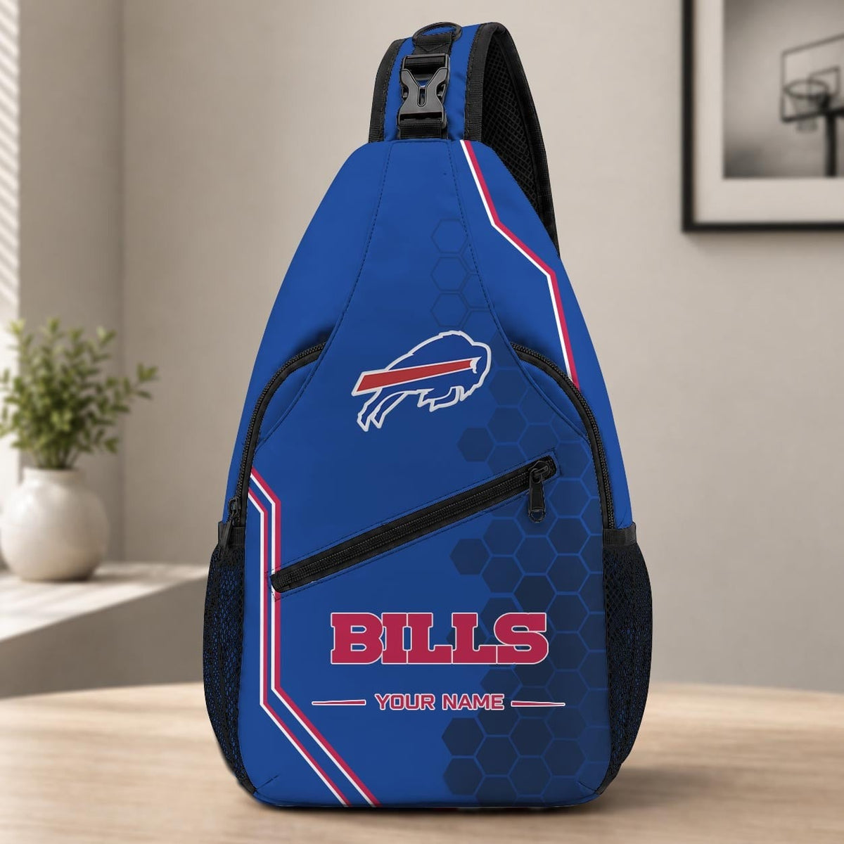 ELITE EDITION - NEW CUSTOMIZED NFL03 BFB BUFFALO BILLS SLING BAG