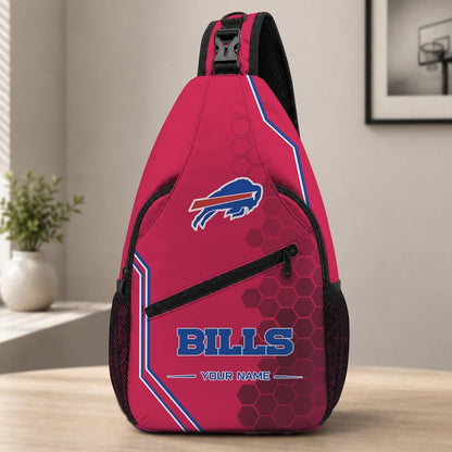 ELITE EDITION - NEW CUSTOMIZED NFL03 BFB BUFFALO BILLS SLING BAG