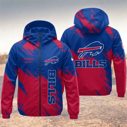 LIMITED EDITION - NEW CUSTOMIZED NFL03 BFB BUFFALO BILLS WINDBREAKER JACKET