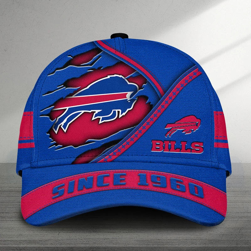 EXCLUSIVE EDITION - NEW CUSTOMIZED NFL03 BFB BUFFALO BILLS CLASSIC CAP