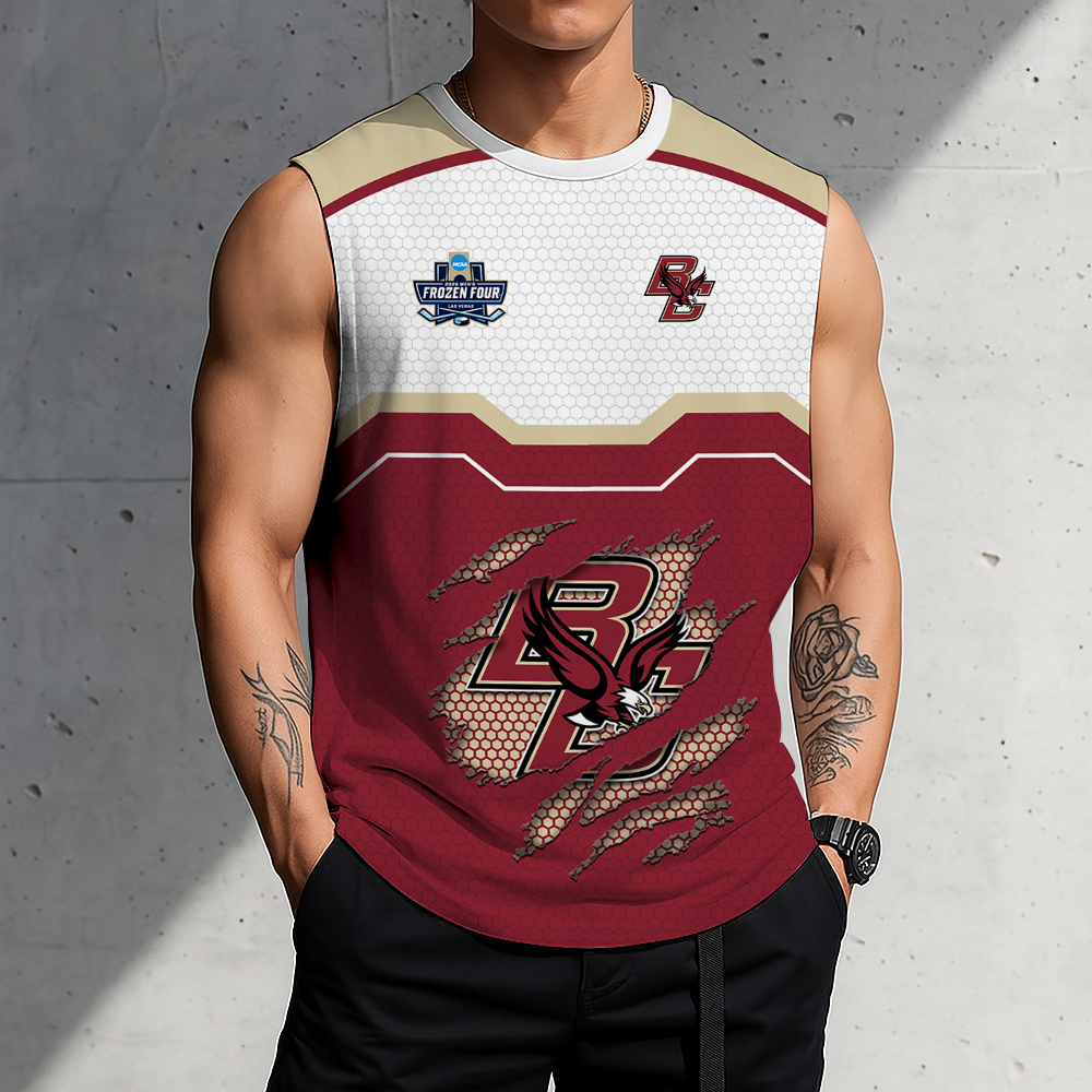 LIMITED EDITION - NEW CUSTOMIZED NCAA MFF03 BOE BOSTON COLLEGE EAGLES MEN'S GYM SHIRT