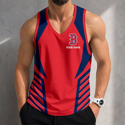 ELITE EDITION - NEW CUSTOMIZED MLB03 BOSTON RED SOX UNISEX TANK TOP