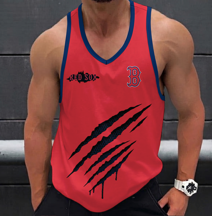 FINAL SALE - NEW CUSTOMIZED MLB03 BOSTON RED SOX UNISEX TANK TOP