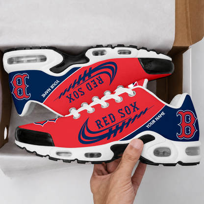 VIRAL EDITION - NEW CUSTOMIZED MLB03 BRS BOSTON RED SOX AIR MAX PLUS SNEAKERS