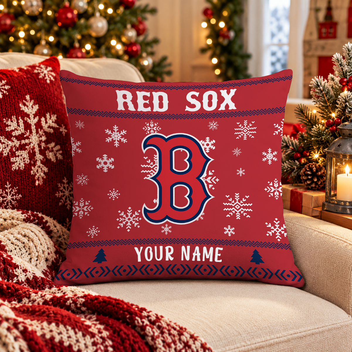 FINAL SALE - NEW PERSONALIZED MLB03 BRS BOSTON RED SOX PILLOW CASE