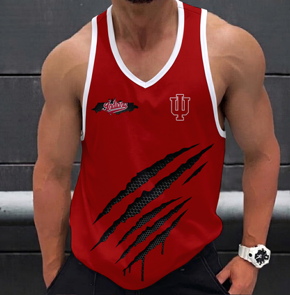 EXCLUSIVE EDTION - NEW CUSTOMIZED NCAA MAM03 IDH INDIANA HOOSIERS STRAPPY UNISEX TANK TOP