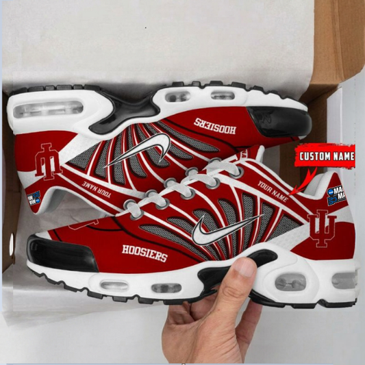 ELITE EDITION - NEW CUSTOMIZED NCAA MAM03 IDH ID HOOSIERS UNISEX AIR MAX PLUS SNEAKERS