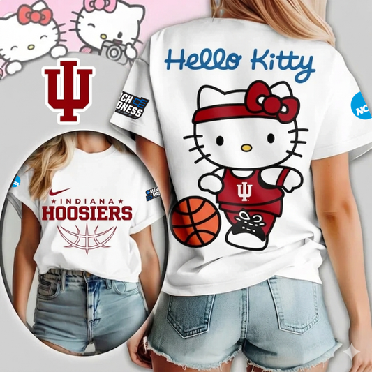 MEGA SALE - NEW CUSTOMIZED NCAA MAM03 IDH ID HOOSIERS HELLO KITTY T-SHIRT, SWEATSHIRT, HOODIE & ZIP HOODIE
