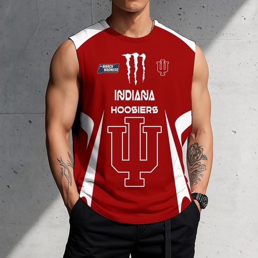 ACTIVE OFFER - NEW CUSTOMIZED | NCAA MAM03 IDH ID HOOSIERS MEN'S GYM SHIRT