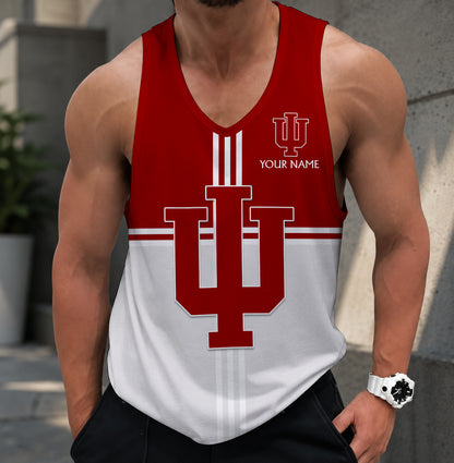 EXCLUSIVE EDTION - NEW CUSTOMIZED NCAA MAM03 IDH INDIANA HOOSIERS STRAPPY UNISEX TANK TOP