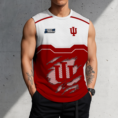 LIMITED EDITION - NEW CUSTOMIZED NCAA MAM03 IDH INDIANA HOOSIERS MEN'S GYM SHIRT