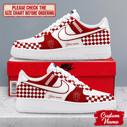 SPECIAL EDITION - NEW CUSTOMIZED NCAA MAM03 IDH INDIANA HOOSIERS AF1 SHOES