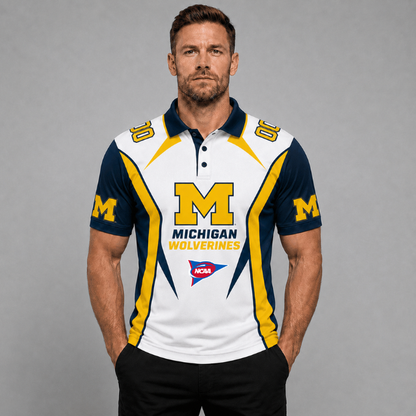 EXCLUSIVE EDITION - NEW CUSTOMIZED NCAA FBS03 MIW MICHIGAN WOLVERINES POLO SHIRT, ZIP POLO SHIRT, HOODIE, ZIP HOODIE, T-SHIRT & SWEATSHIRT