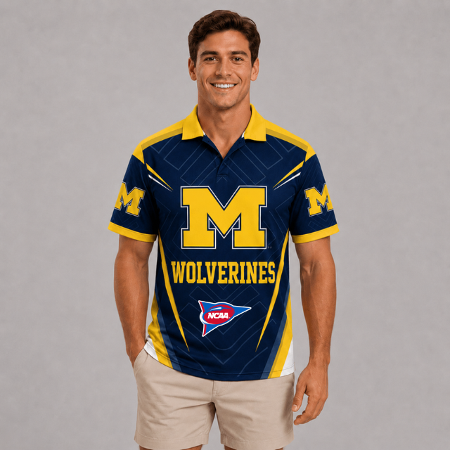 ELITE EDITION - NEW CUSTOMIZED NCAA FBS03 MIW MICHIGAN WOLVERINES POLO SHIRT, ZIP POLO SHIRT, HOODIE, ZIP HOODIE, T-SHIRT & SWEATSHIRT