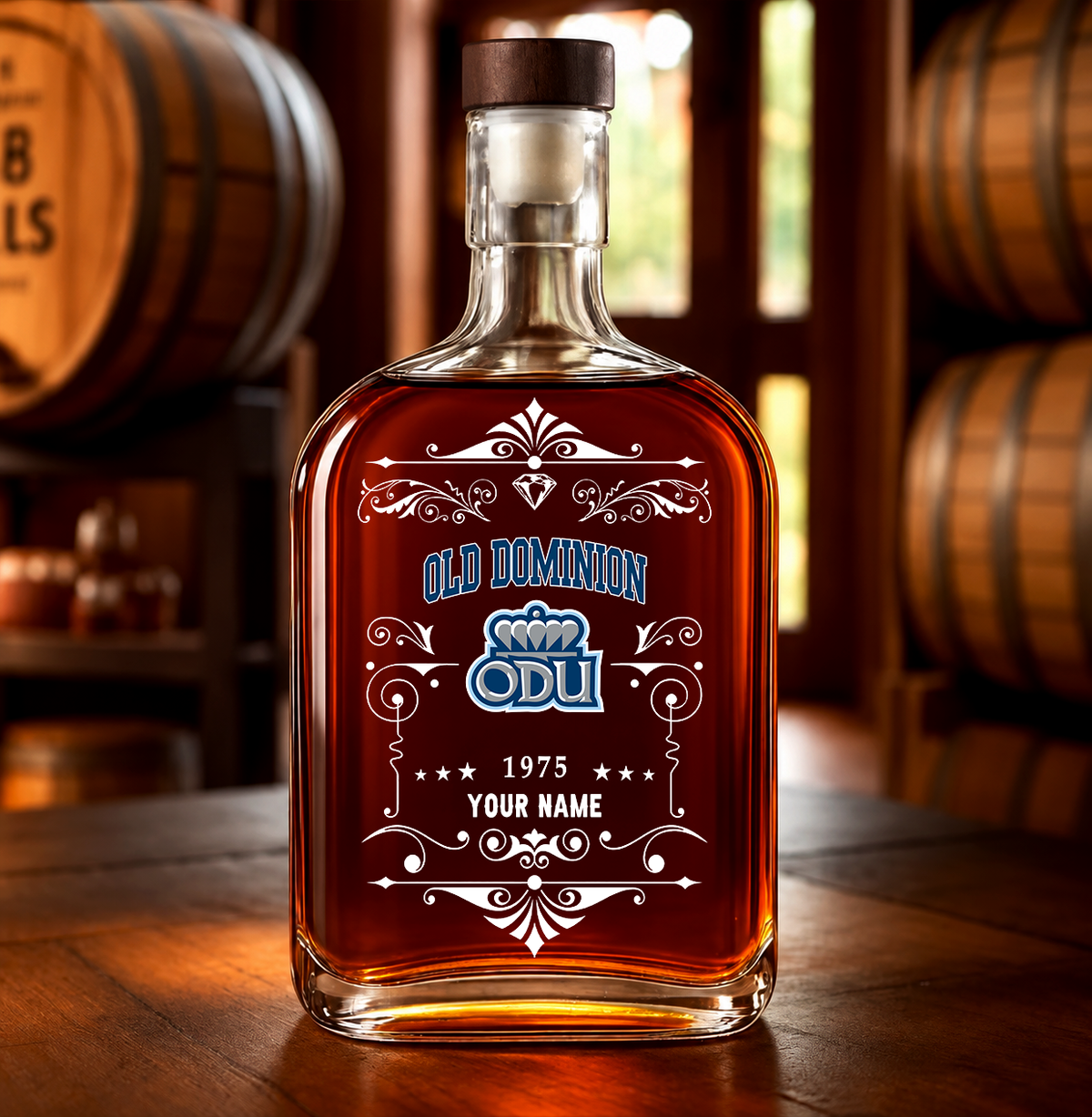 EXCLUSIVE EDITION - NEW CUSTOMIZED NCAA CFH03 ODM OLD DOMINION MONARCHS LUXURY WHISKEY BOTTLE 450ML