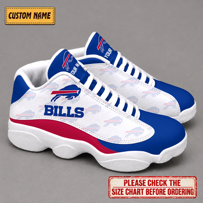 LIMITED EDITION - NEW CUSTOMIZED NFL03 BFB BUFFALO BILLS AIR JORDAN 13 LOW TOP SNEAKER