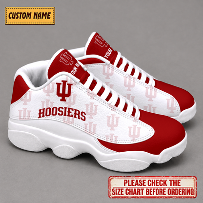 EXCLUSIVE EDITION - NEW CUSTOMIZED NCAA MAM03 IDH INDIANA HOOSIERS AIR JORDAN 13 LOW TOP SNEAKER