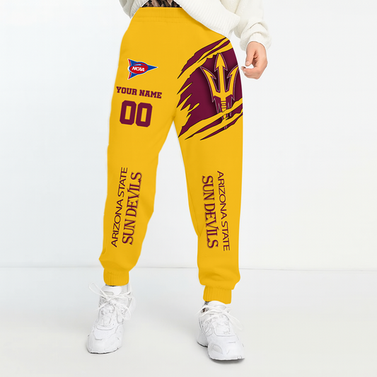 LIMITED DROP - NEW CUSTOMIZED | NCAA FBS04 ASS AS SUN DEVILS UNISEX LONG PANTS