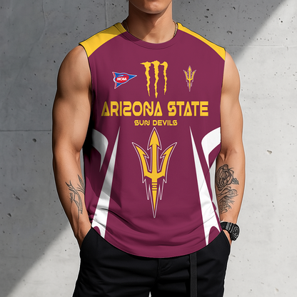 ACTIVE OFFER - NEW CUSTOMIZED | NCAA FBS04 ASS AS SUN DEVILS MEN'S GYM SHIRT