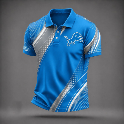 FINAL SALE - NEW CUSTOMIZED NFL04 DTL DETROIT LIONS T-SHIRT, POLO SHIRT, ZIP POLO SHIRT, SWEATSHIRT, HOODIE & ZIP HOODIE