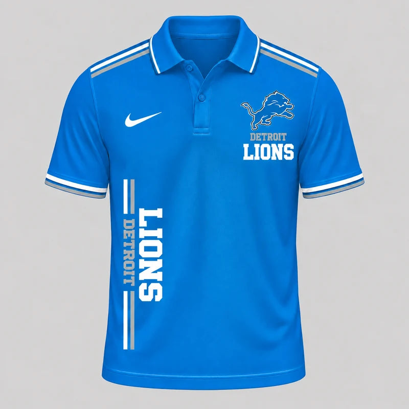 VIRAL EDITION - NEW CUSTOMIZED NFL04 DTL DETROIT LIONS T-SHIRT, POLO SHIRT, ZIP POLO SHIRT, SWEATSHIRT, HOODIE & ZIP HOODIE