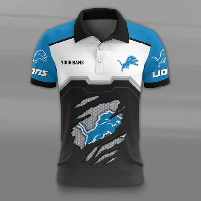 VIRAL EDITION - NEW CUSTOMIZED NFL04 DTL DETROIT LIONS T-SHIRT, POLO SHIRT, ZIP POLO SHIRT, SWEATSHIRT, HOODIE & ZIP HOODIE