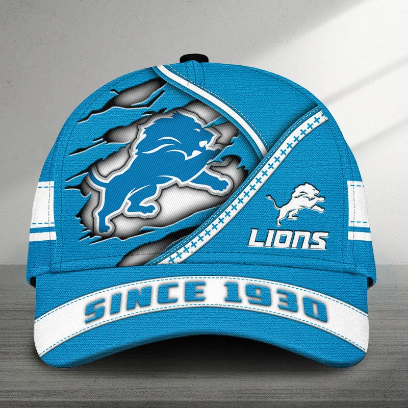 EXCLUSIVE EDITION - NEW CUSTOMIZED NFL04 DTL DETROIT LIONS CLASSIC CAP